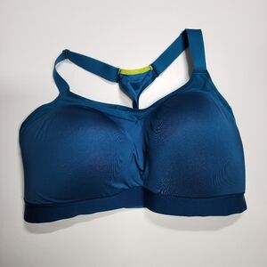 Brooks 40E High Impact Sports Bra Teal Lime Green Adjustable Running